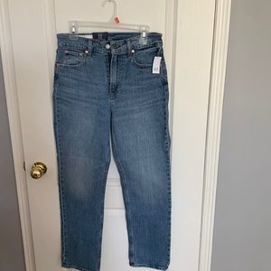 NWT Gap Sky High Rise Straight Jeans